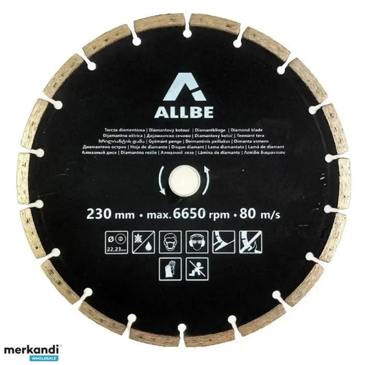 Top-Tools.nl Diamantschijf 230mm Gesegmenteerd – Beton & Straatstenen