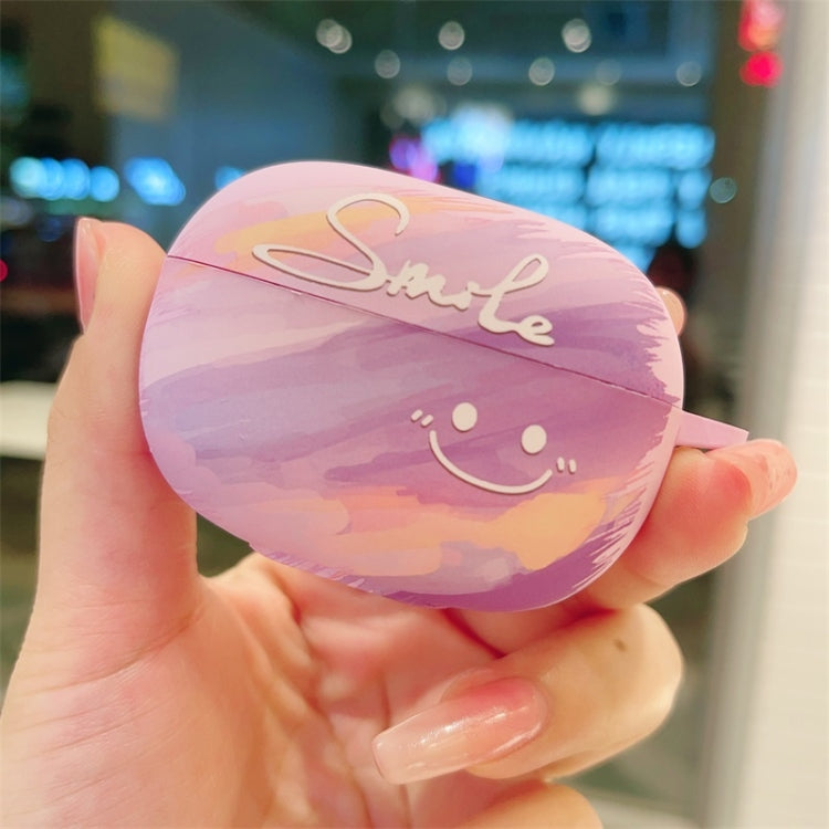 For Redmi Buds 5 Smile Clouds Earbuds Box Frosted TPU Case(Purple)