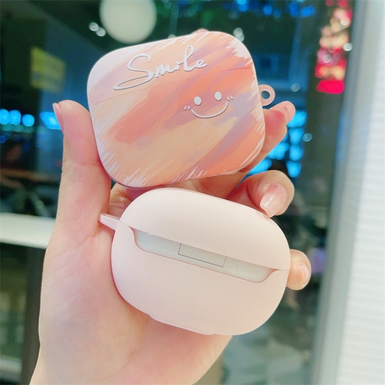 For Redmi Buds 5 Smile Clouds Earbuds Box Frosted TPU Case(Pink)