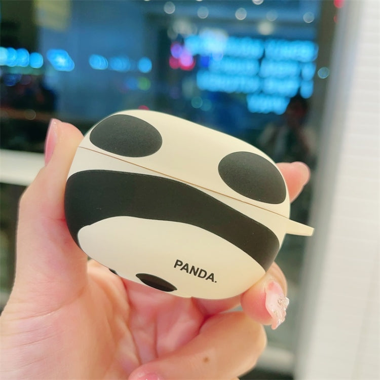 For Redmi Buds 5 Pro Panda Back Earbuds Box Frosted TPU Case(Black White)