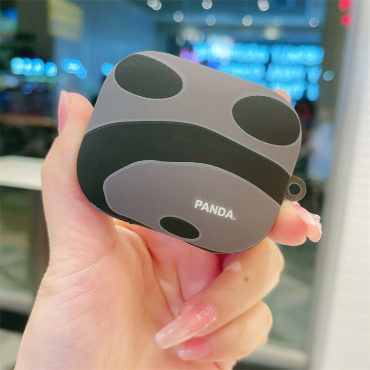 For Redmi Buds 5 Panda Back Earbuds Box Frosted TPU Case(Black Grey)