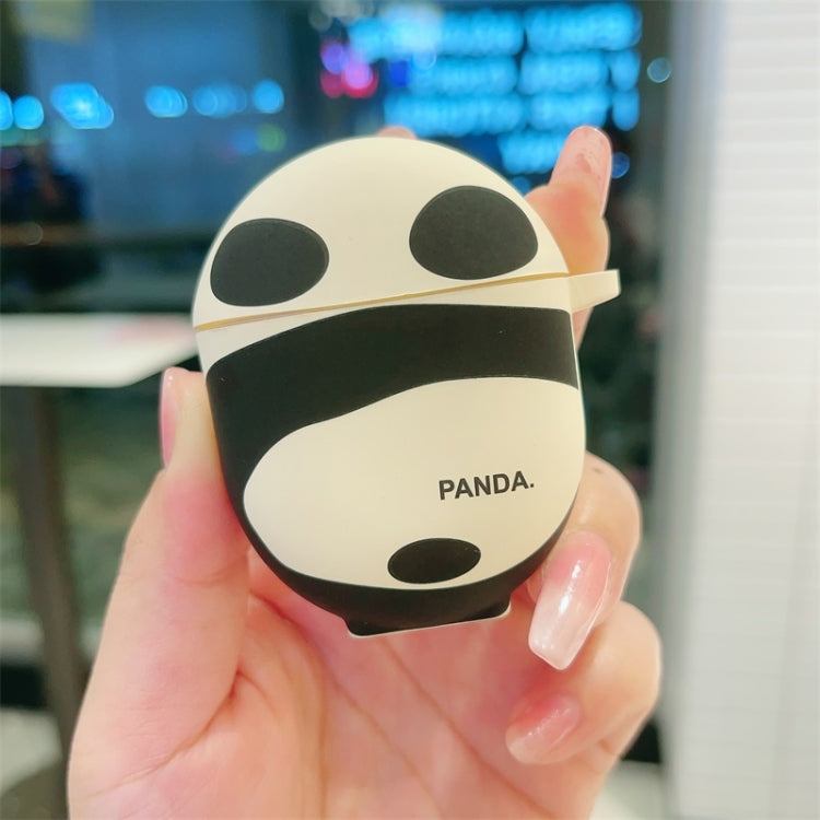 For Redmi Buds 4 Panda Back Earbuds Box Frosted TPU Case(Black White)