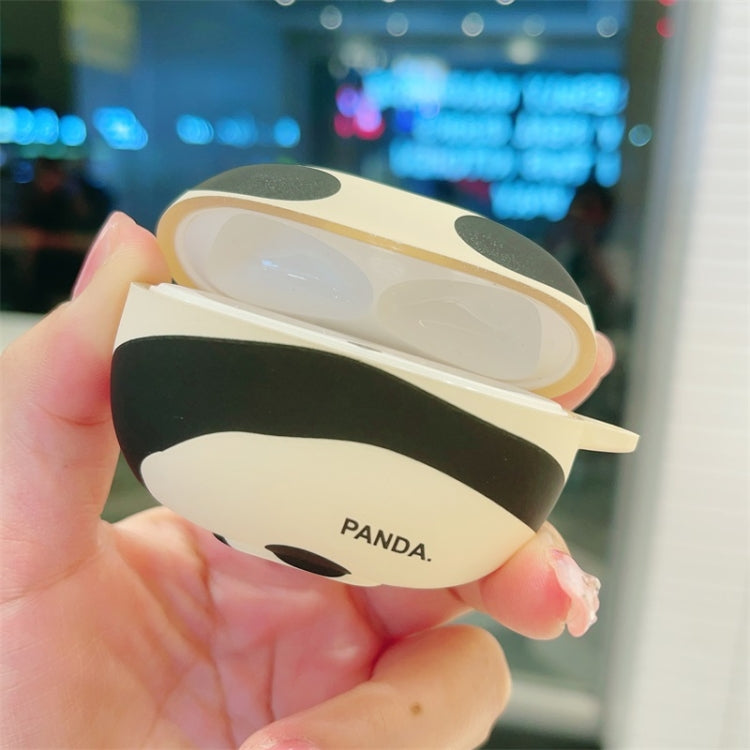 For Redmi Buds 5 Pro Panda Back Earbuds Box Frosted TPU Case(Black White)