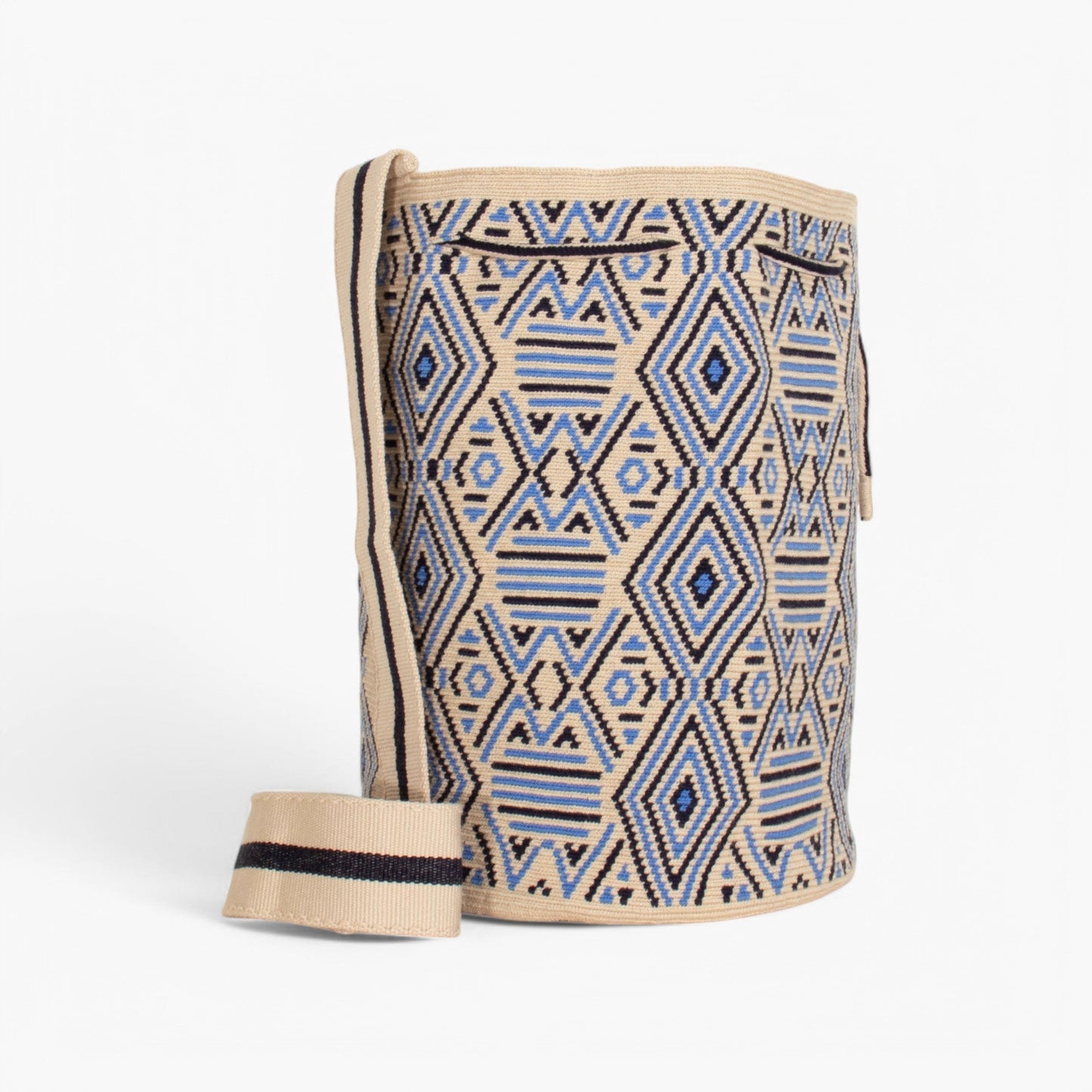 Geometrische rugzak | Hemelsblauw