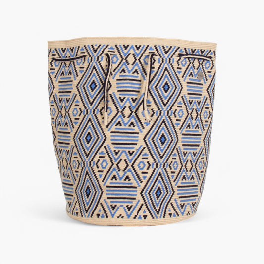 Geometrische rugzak | Hemelsblauw