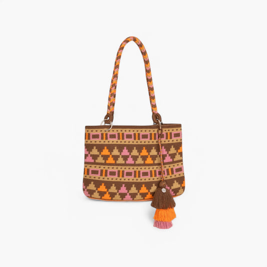 Geometric oval shoulder bag | Basil