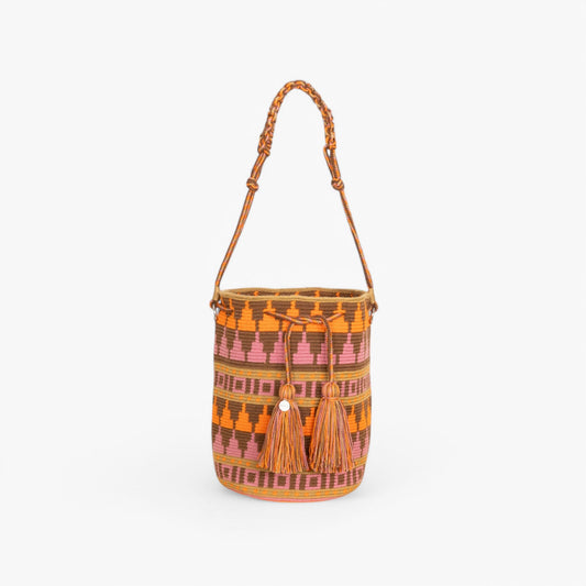 Geometric round shoulder bag | Basil