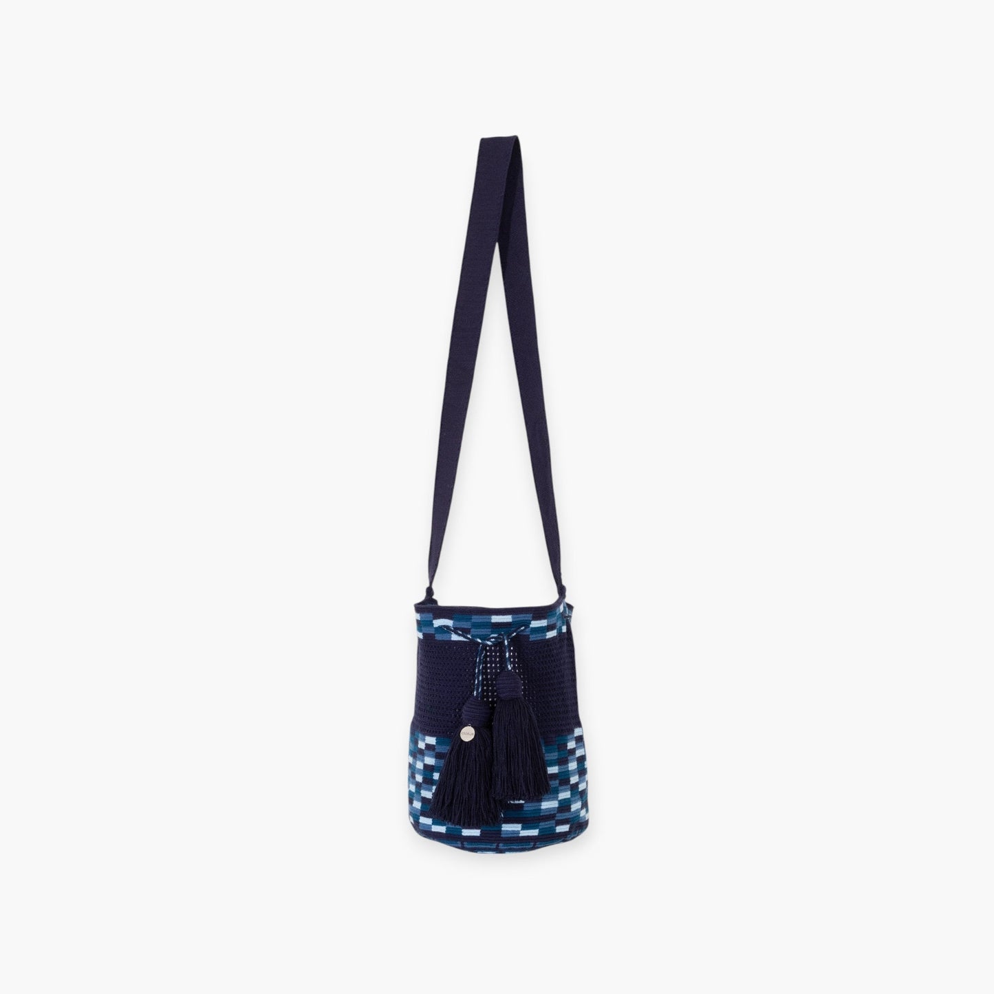 Check net crossbody M | Marineblauw