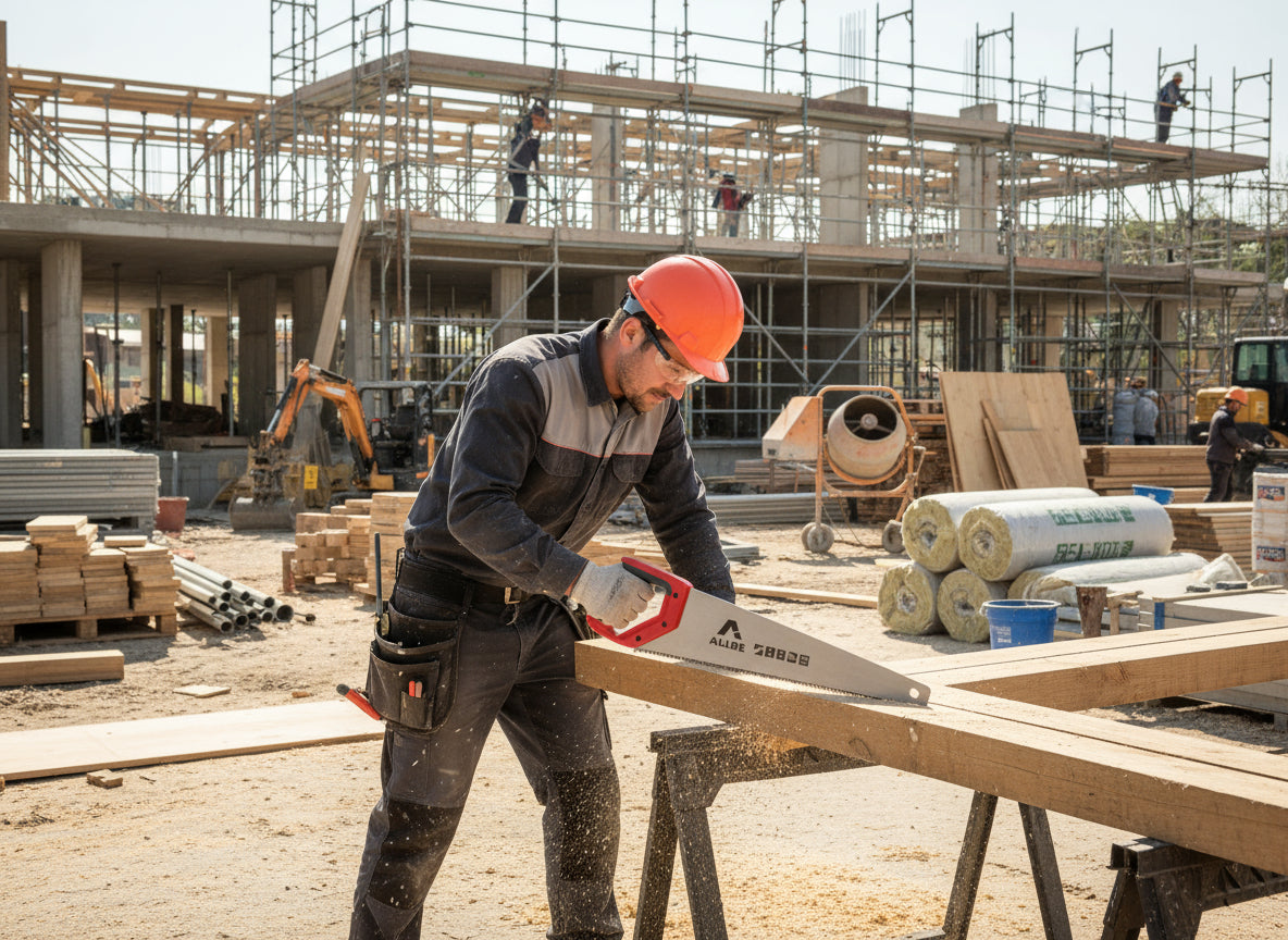 ALLBE Handzaag 500mm – Gehard Blad, Ergonomisch Handvat voor Hout