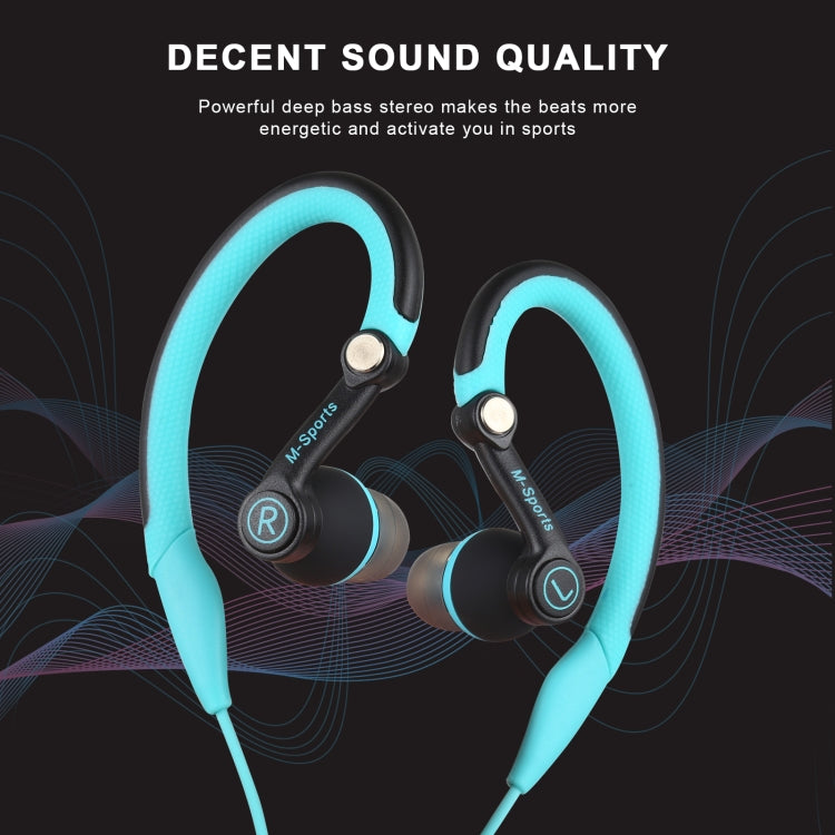 Mucro MB-232 Running In-Ear Sport Earbuds Earhook Wired Stereo Headphones for Jogging Gym