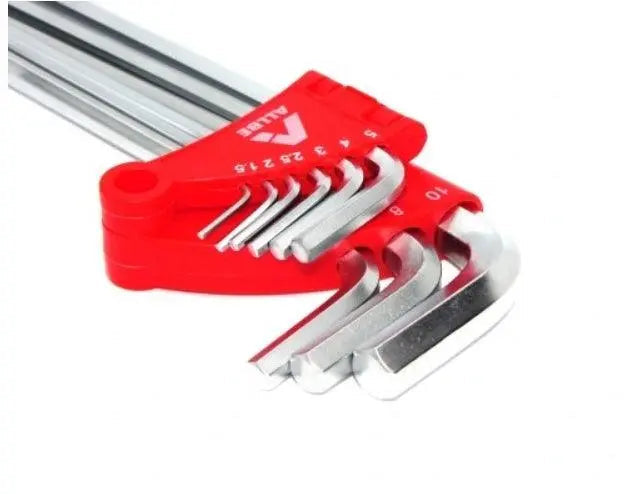ALLBE Inbussleutelset – Kogelkop – Extra Lang – 1,5-10mm – 9 Stuks