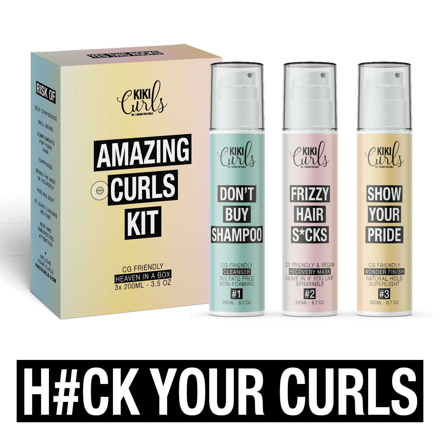Kiki Curls Hemel in een Doos 3x200ml