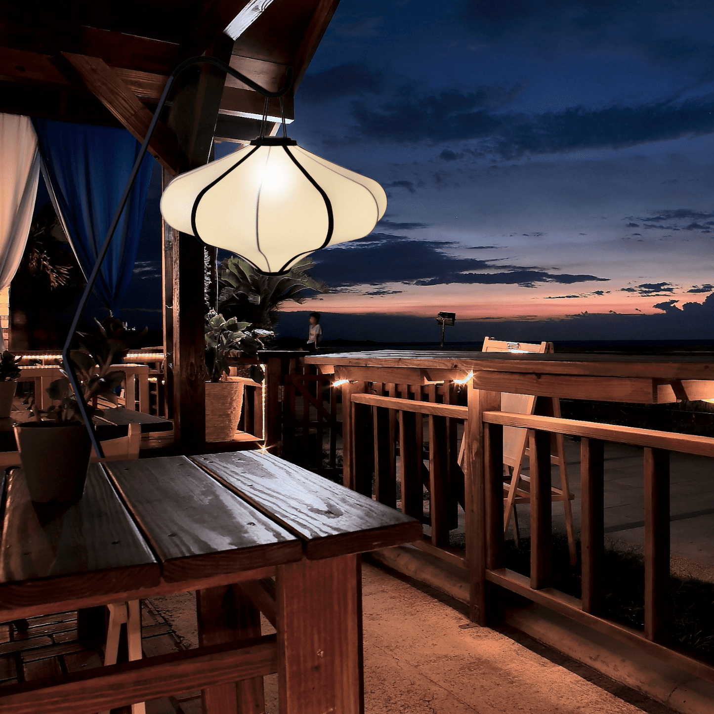 Lampenkap 60cm-Lantaarn-Elastische stof-"Lumi"