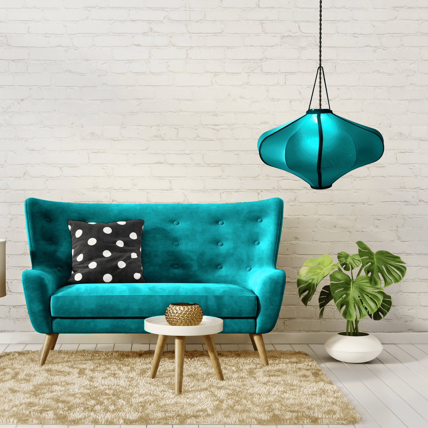 Lampenkap 60cm-Lantaarn-Elastische stof-"Lumi"