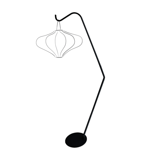 Staande lampenstandaard (voor Lumi Lantern) 38x213,5cm - Metaal - Zwart "Lumi"