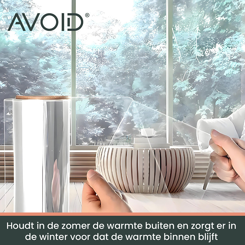 AVOID® - Raamfolie - UV Werend - Verschillende Maten