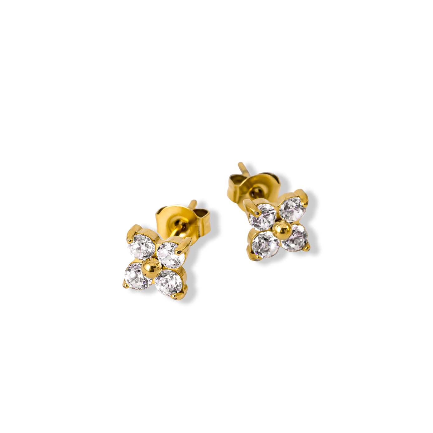 Mini blossom earrings gold 18K