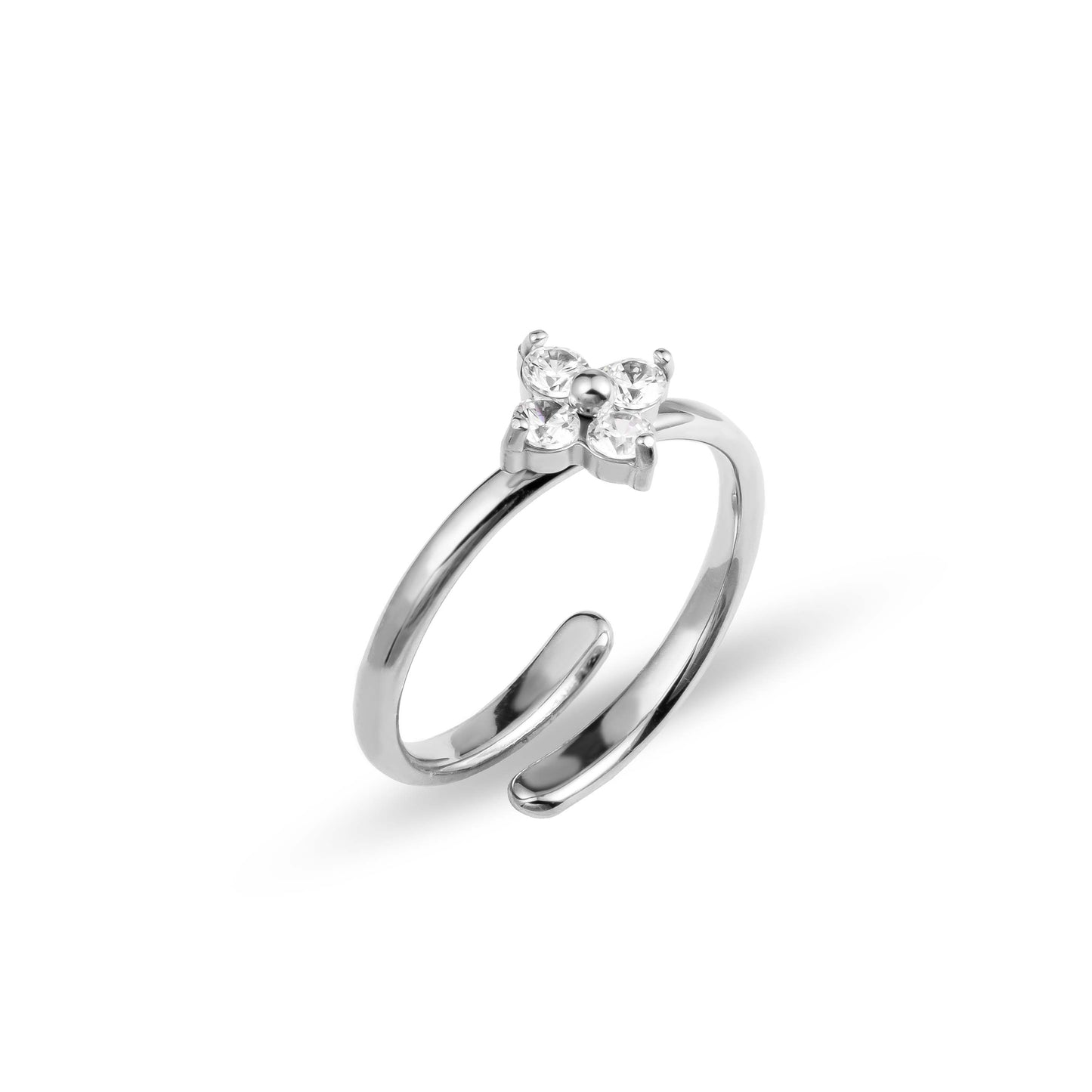 Mini blossom ring silver