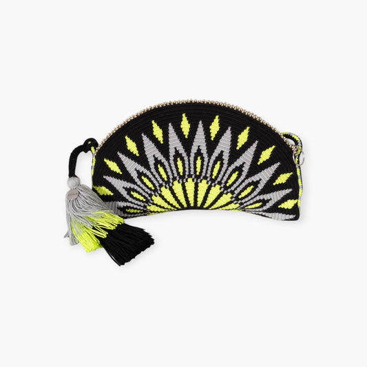 Geometrische halvemaanvormige crossbody | Lime