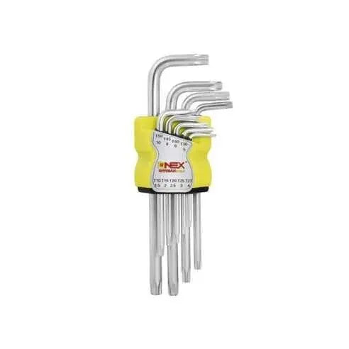 ONEX Professionele Inbus TORX Sleutelset – 9-Delig Staal – Metrische Maten