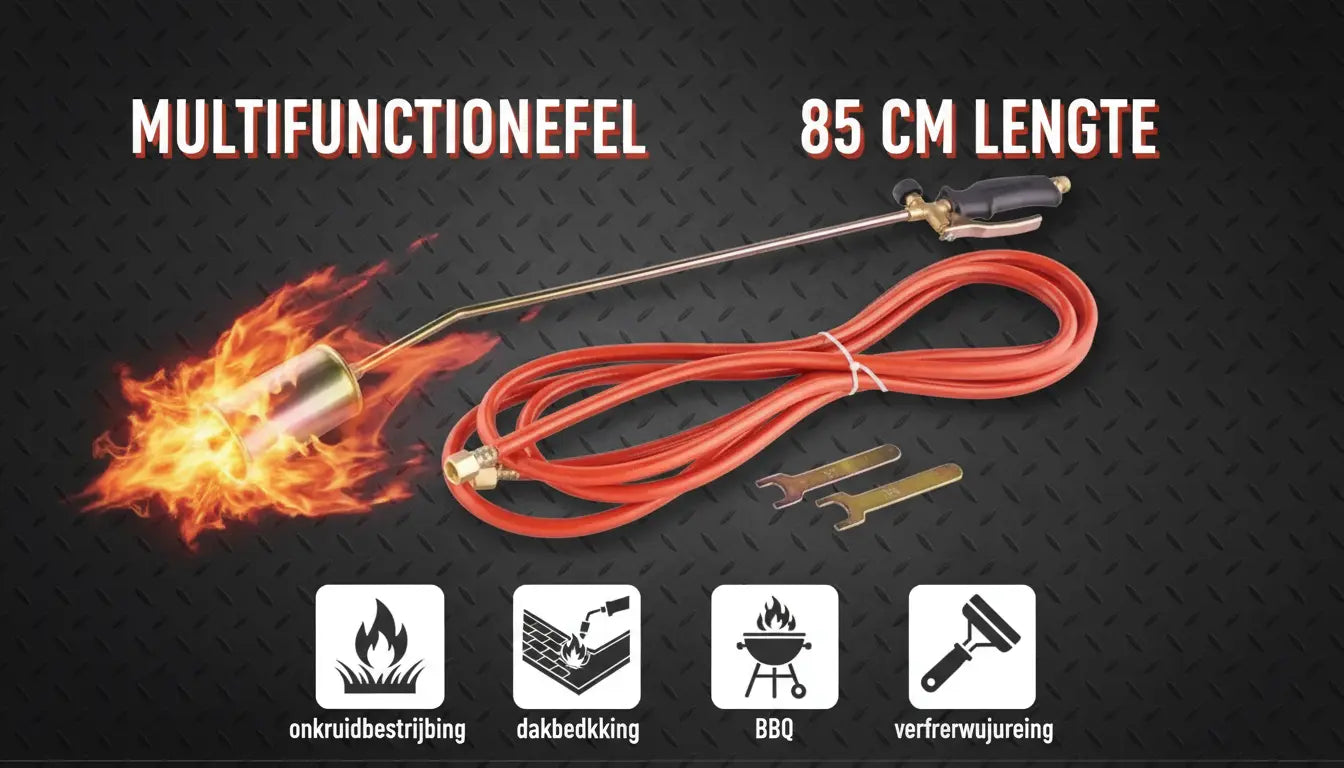 Onkruidbrander – Gasbrander 85 cm voor Dakbedekking