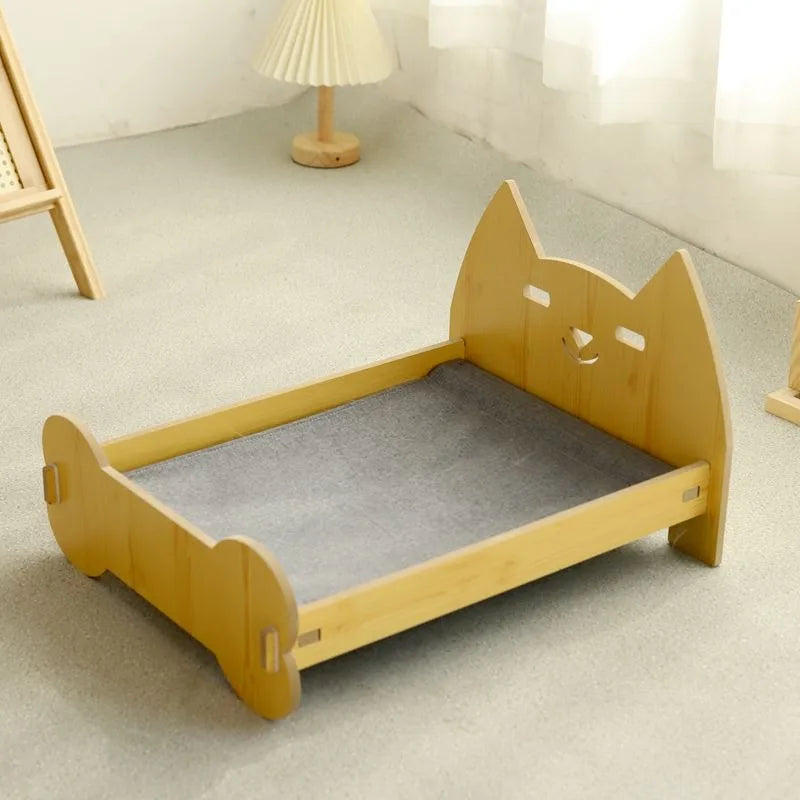 Kattenbed hout