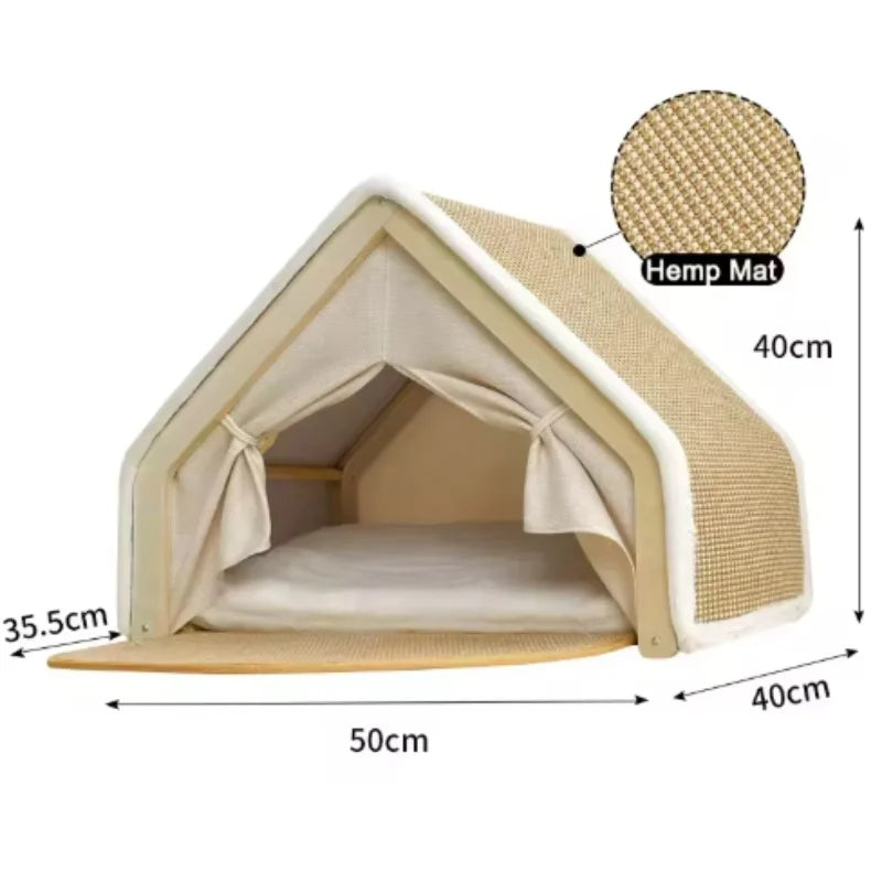 Kattenhuis tent+krabpaal