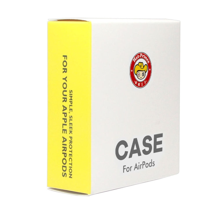 For Apple AirPods 4 2024 ENKAY Hat-Prince Thickened Silicone Case with Hook and Anti-lost Silicone Earbuds(Yellow)