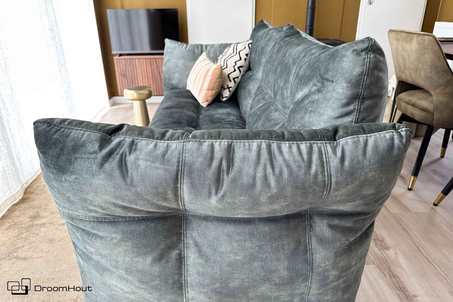 Bank San Diego 3-zits Towerliving - Fuji donkergroen- 1 stuk - showroommodel