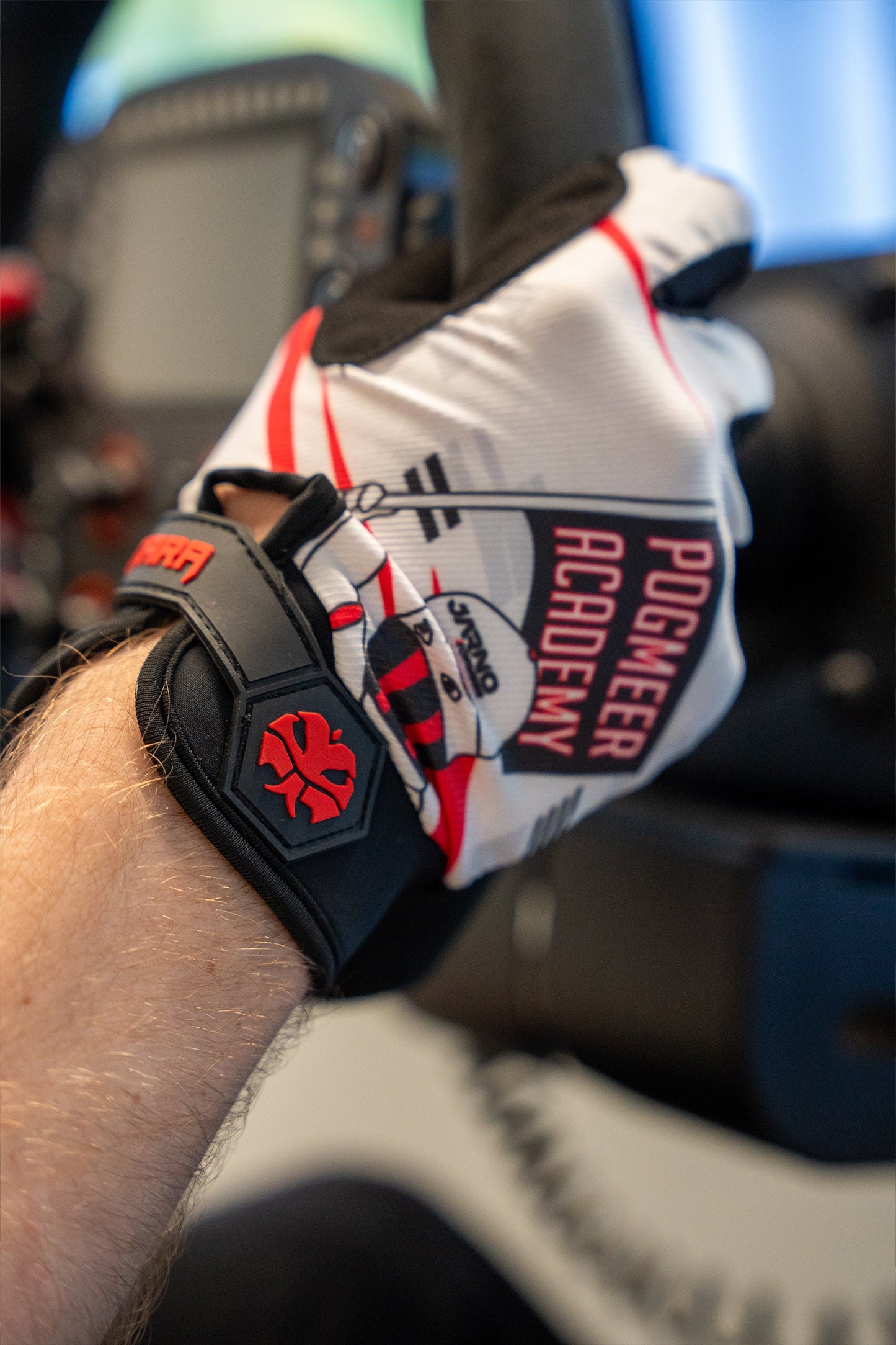 Sim Racing Gloves - INDICATOR - White