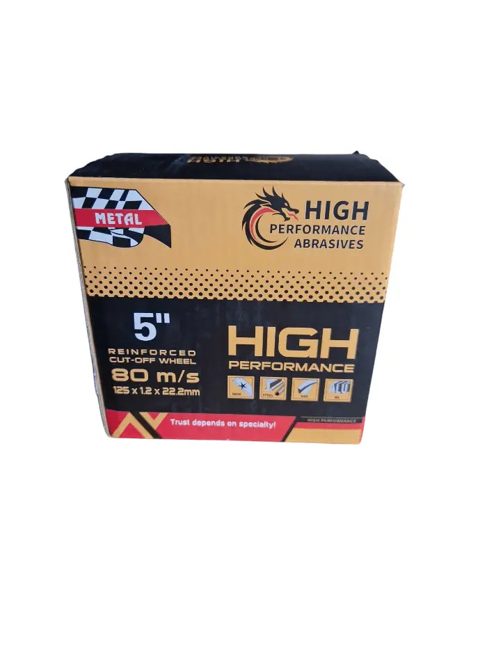 Top-Tools.nl Metaal Slijpschijven 125x1.0mm – 50 Stuks voor Staal & RVS