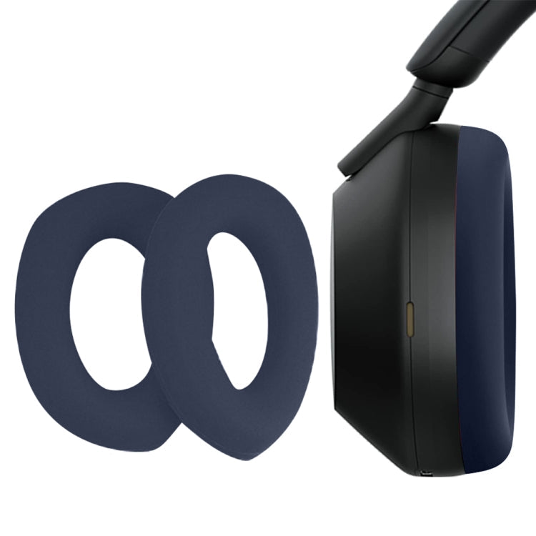 1 paar leren oorkappen met spons voor Sony WH-1000XM5 hoofdtelefoon