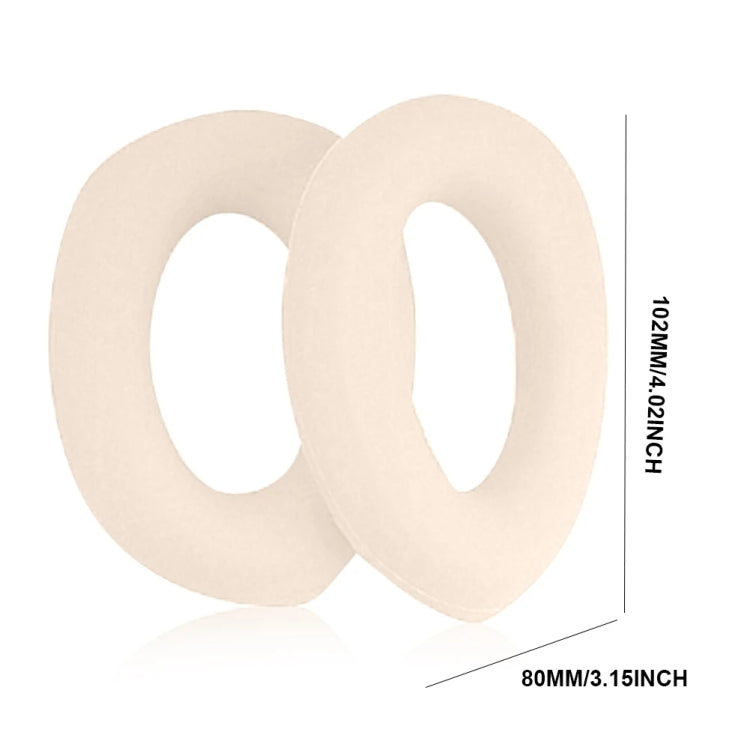 1 paar leren oorkappen met spons voor Sony WH-1000XM5 hoofdtelefoon