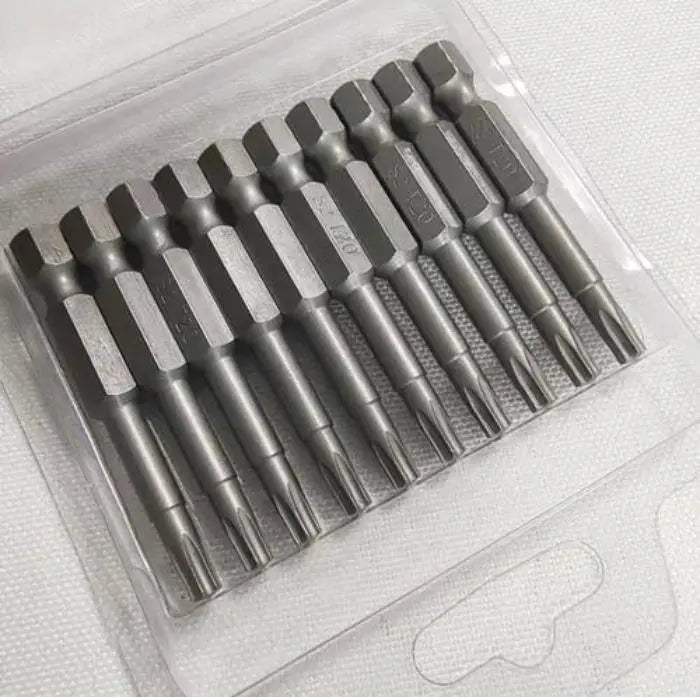 Top-Tools TORX T30 Bit Set – 10-Delig Gehard Staal Schroefbits