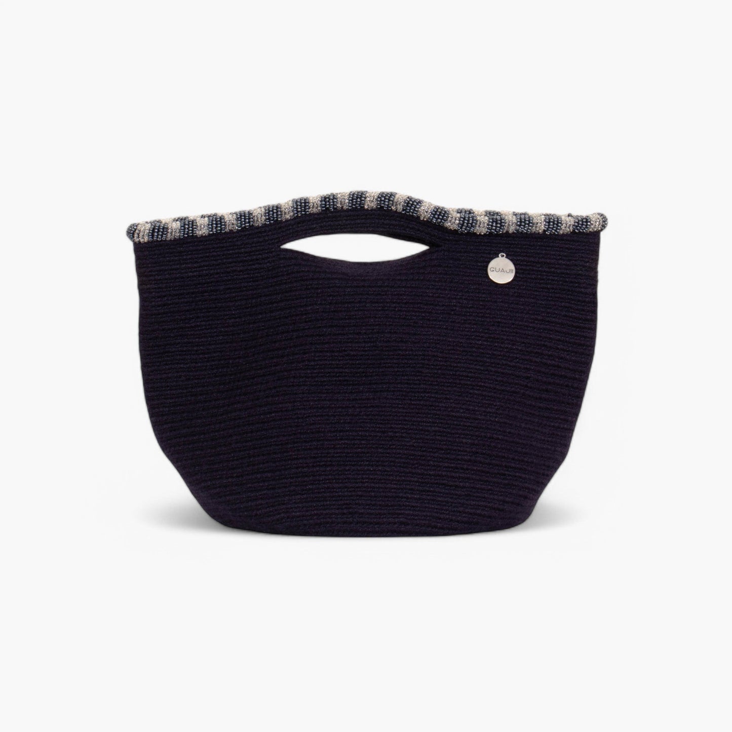 Solid top-handle bag | Midnight