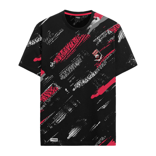 T-shirt - TRACKS - Zwart