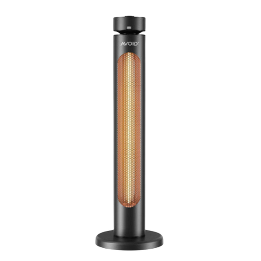 VERMIJD | Infraroodstraler T08-GR20YD – 2000W Staande Terrasverwarmer met Afstandsbediening | 8 Warmtestanden | Timerfunctie | Geschikt voor Binnen &amp; Buiten