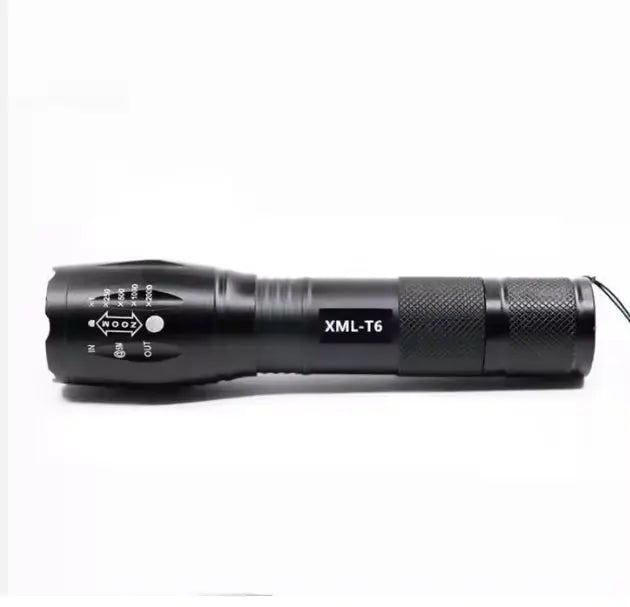 TOPCOM Waterdichte LED Zaklamp met Zoomfunctie – IP65 Aluminium