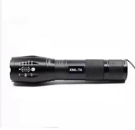 TOPCOM Waterdichte LED Zaklamp met Zoomfunctie – IP65 Aluminium