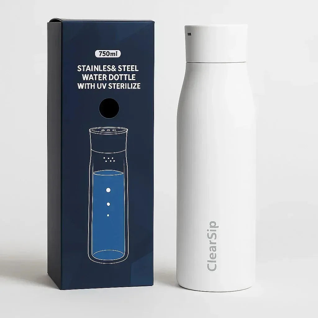 ClearSip | Slimme Waterfles – UV-C zelfreinigend &amp; drinkherinnering
