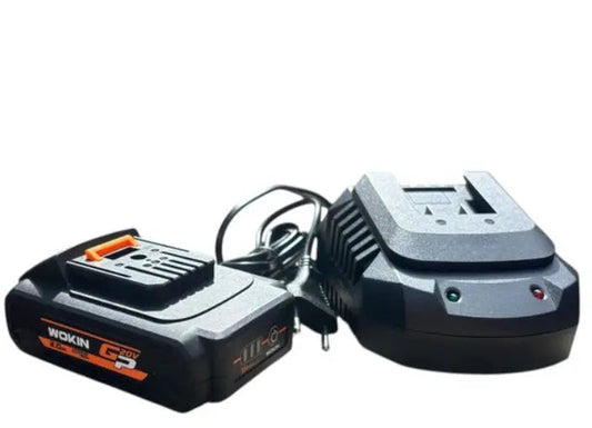 Wokin accu snellader + 1x Wokin 20 Volt Li-ion accu 2,0 Ah