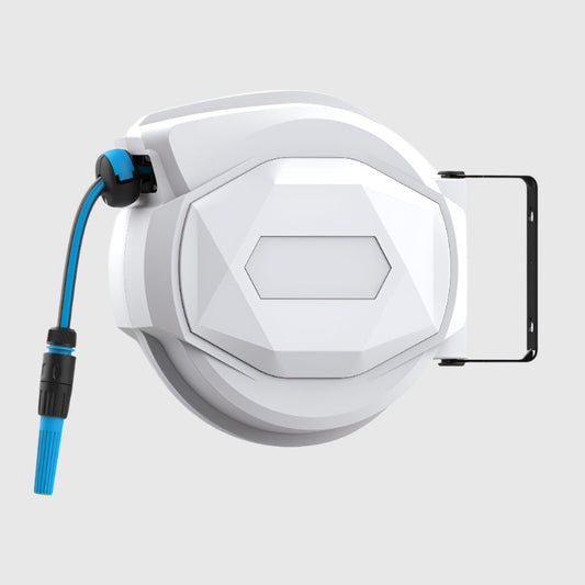 VERMIJD Muurbevestigde Waterslangbox met 20 Meter Slang – Compact, Duurzaam en flexibel Oprolbaar