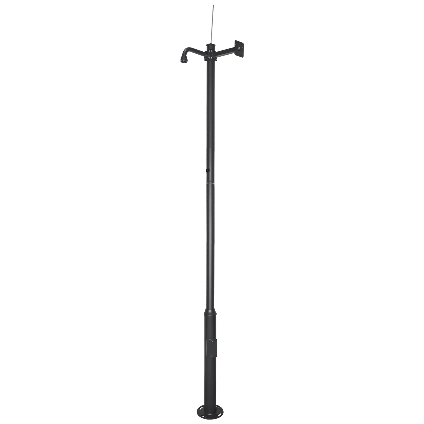 Cameramast 4.5m Donkergrijs, Gegalvaniseerd staal, Bliksemafleider