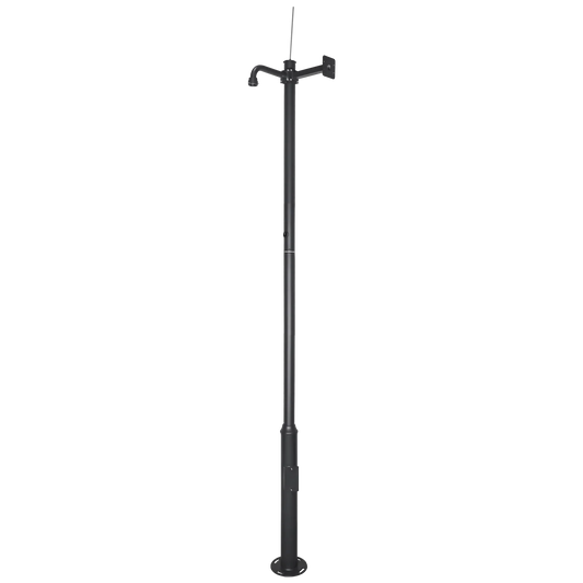 Cameramast 4.5m Donkergrijs, Gegalvaniseerd staal, Bliksemafleider