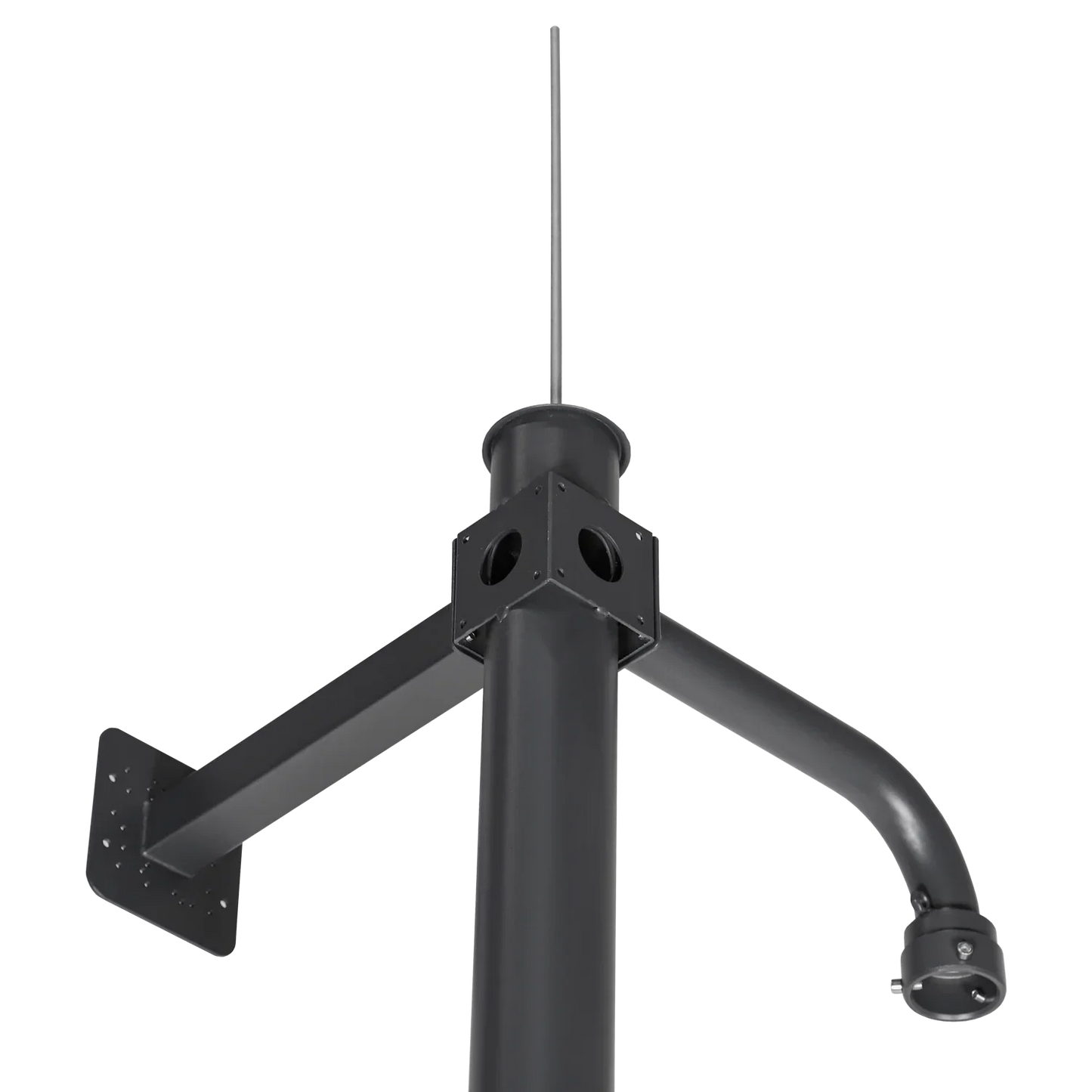 Cameramast 4.5m Donkergrijs, Gegalvaniseerd staal, Bliksemafleider