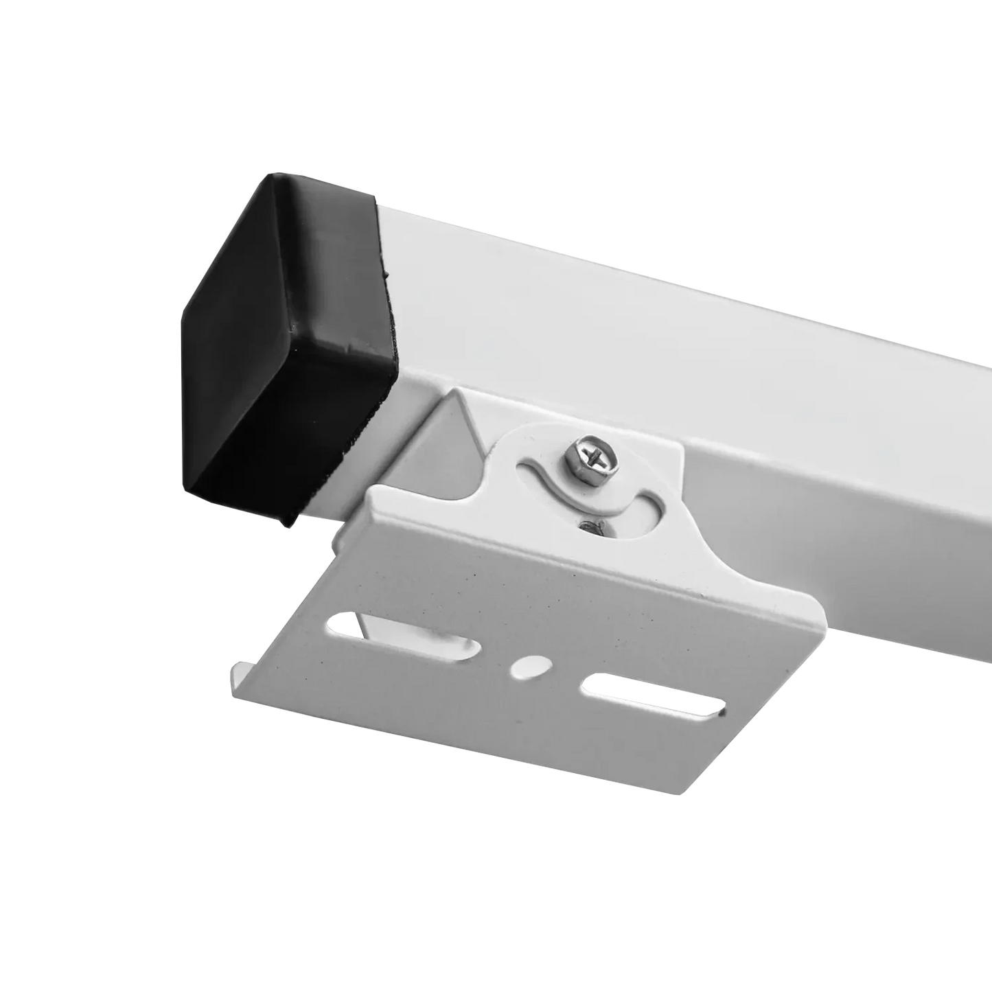 Cameramast 4.5m Wit, Gegalvaniseerd staal, Bliksemafleider