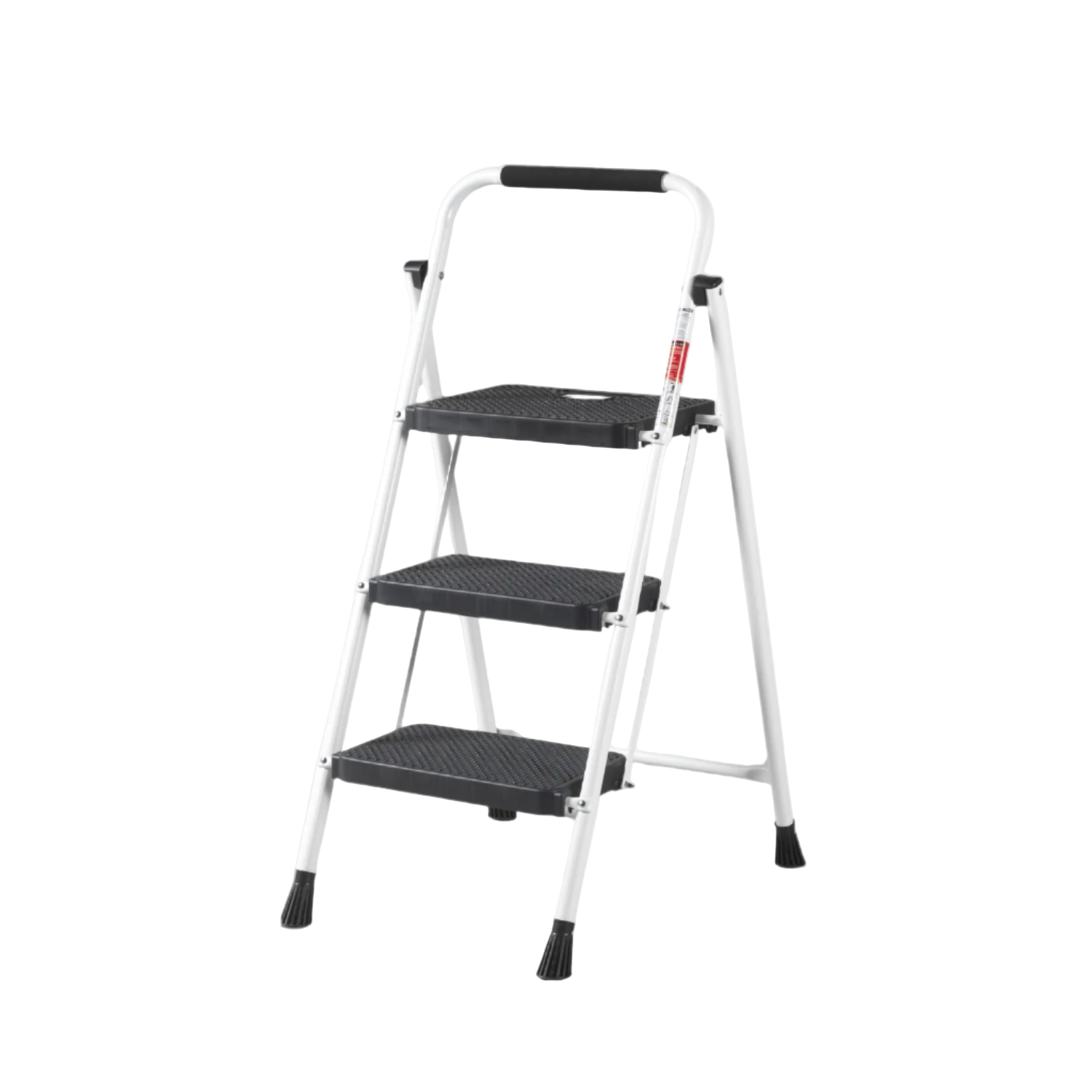 Huishoudtrap – Keukentrap Opstapkrukje – Inklapbare Trapladder – Wit – Veilig &amp; Stabiel'den KAÇININ