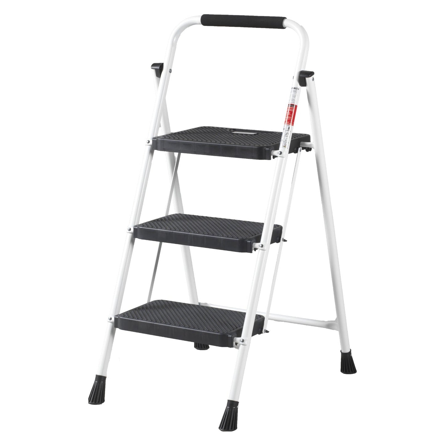 VERMIJD Huishoudtrap – Keukentrap Opstapkrukje – Inklapbare Trapladder – Wit – Veilig &amp; Stabiel
