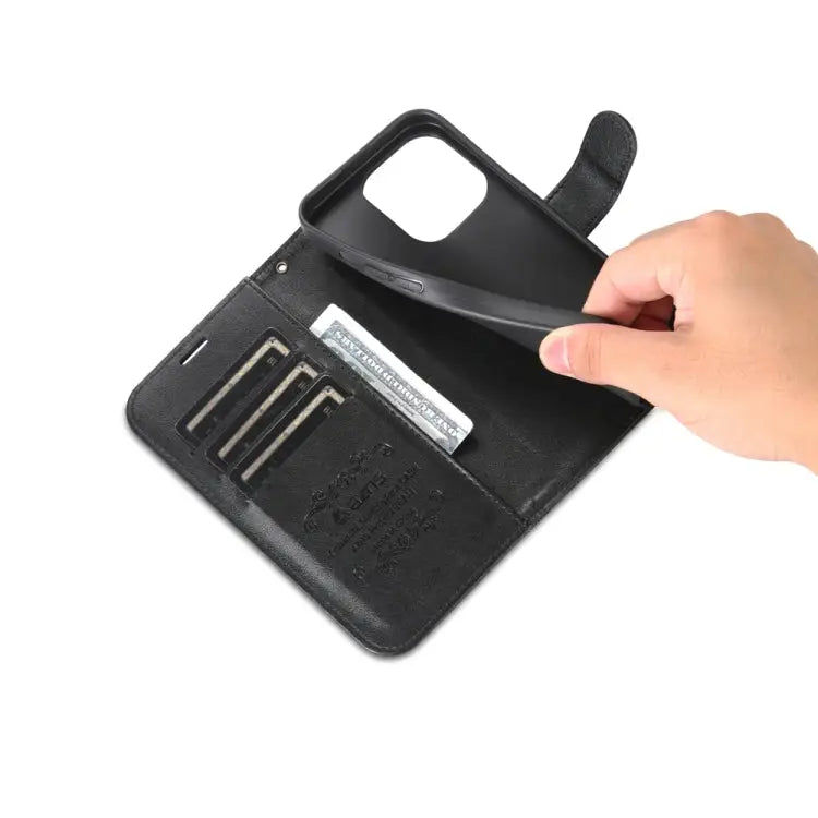 AZNS Schapenvacht Textuur Flip Leren Telefoonhoesje