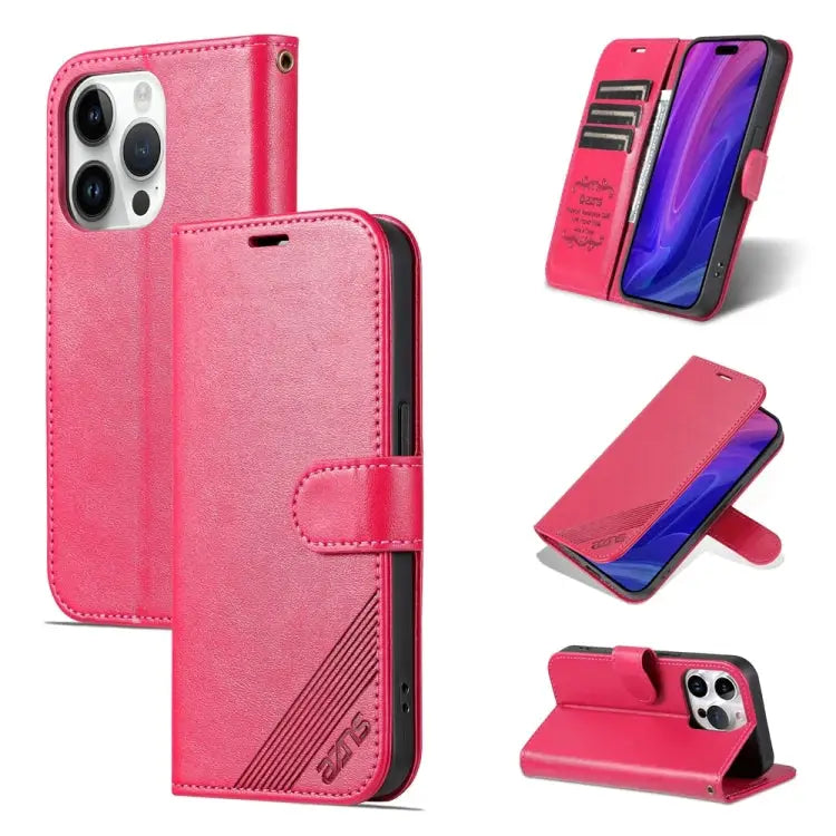 AZNS Schapenvacht Textuur Flip Leren Telefoonhoesje